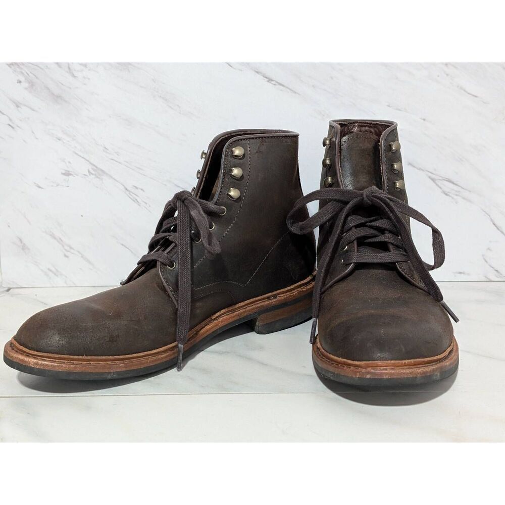 Allen Edmonds Higgins Mill Men's Brown Leather Weatherproof Boot Sz 8.5